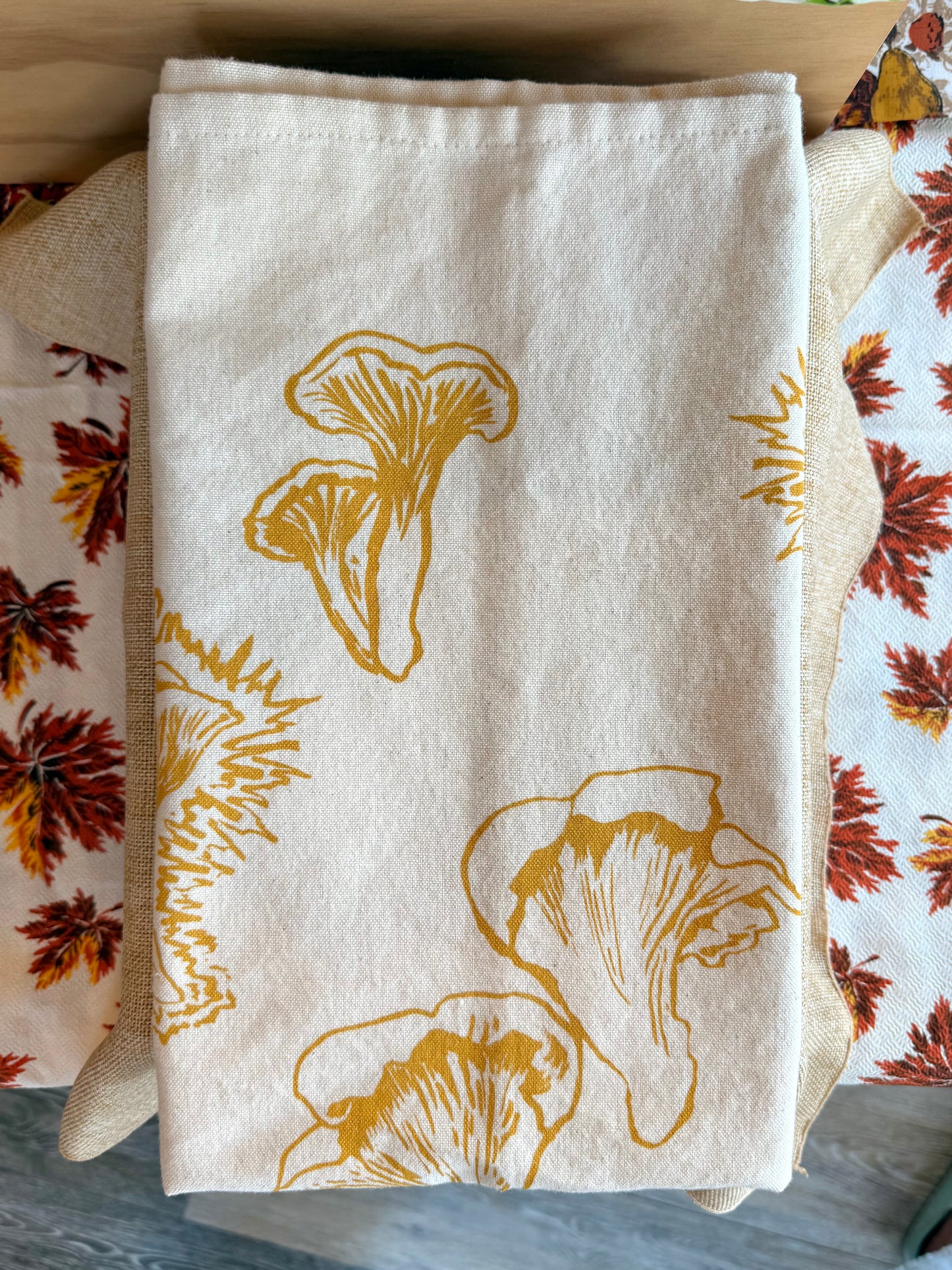 Chanterelle Tea Towel