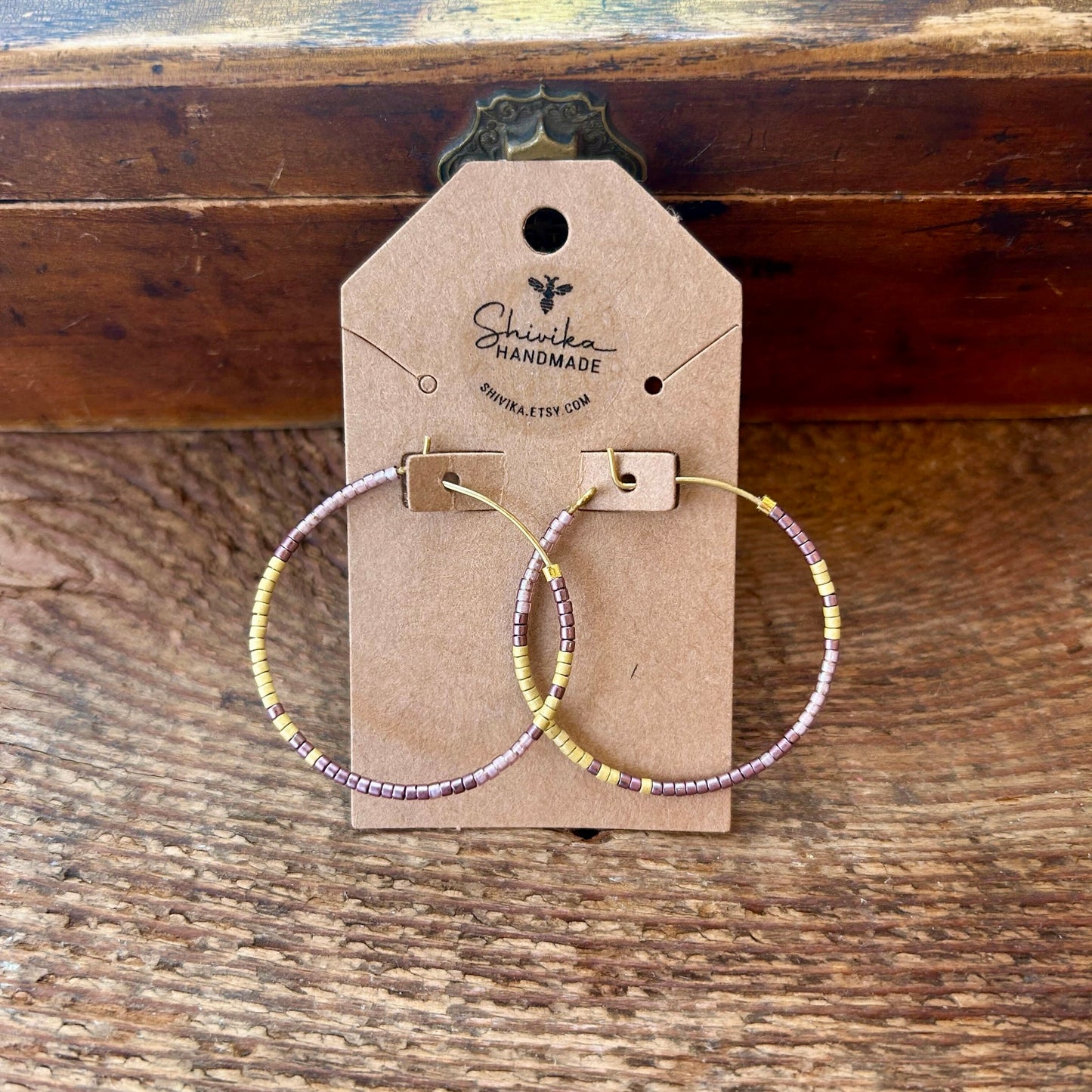 Muyuki Beaded Hoop Earrings - Paris