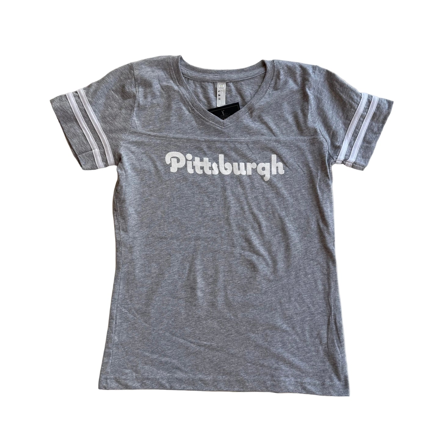 Football V Tee - Grey Heather