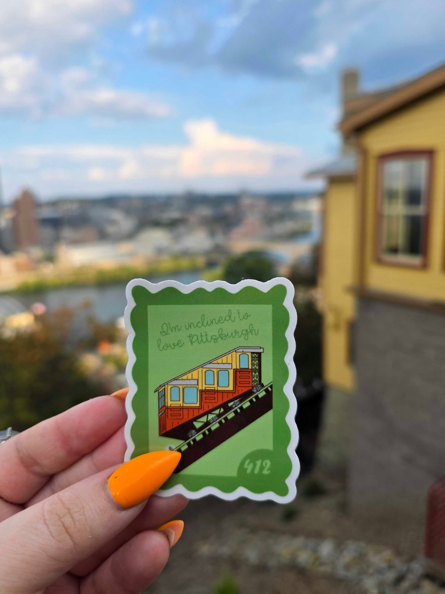 Incline Stamp Sticker