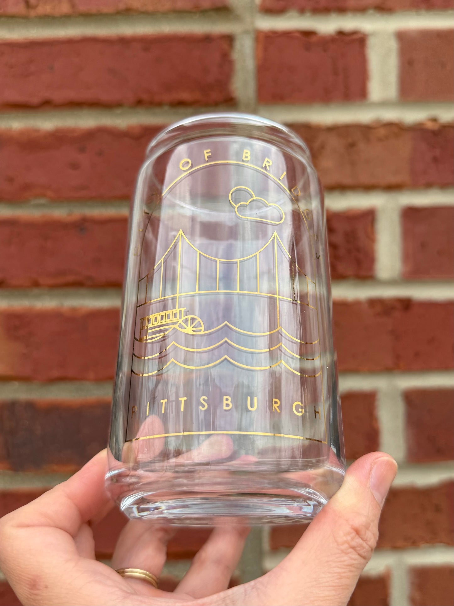 City of Bridges Can Glass