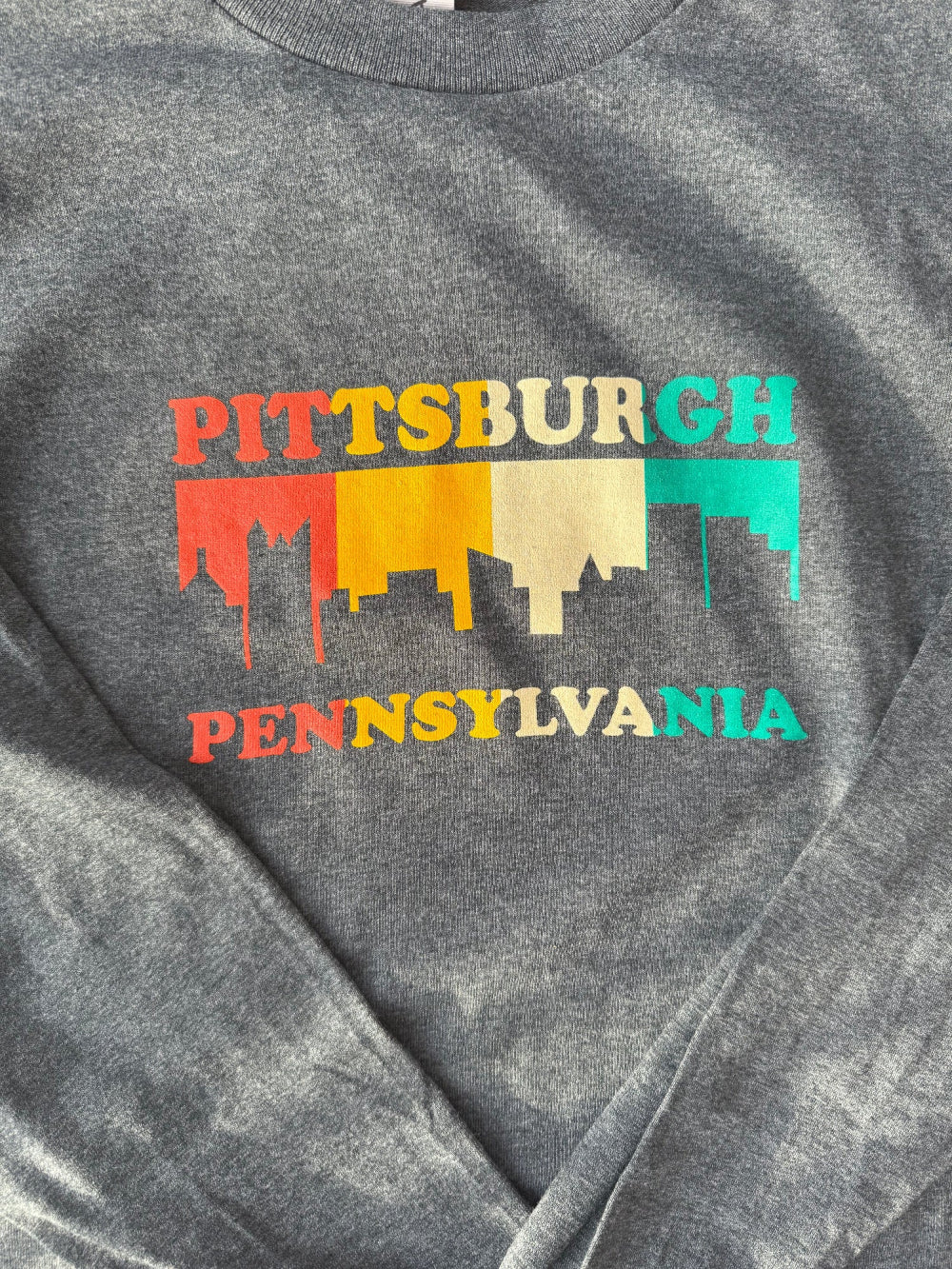 Pittsburgh Proud LS Tee - Dk Grey