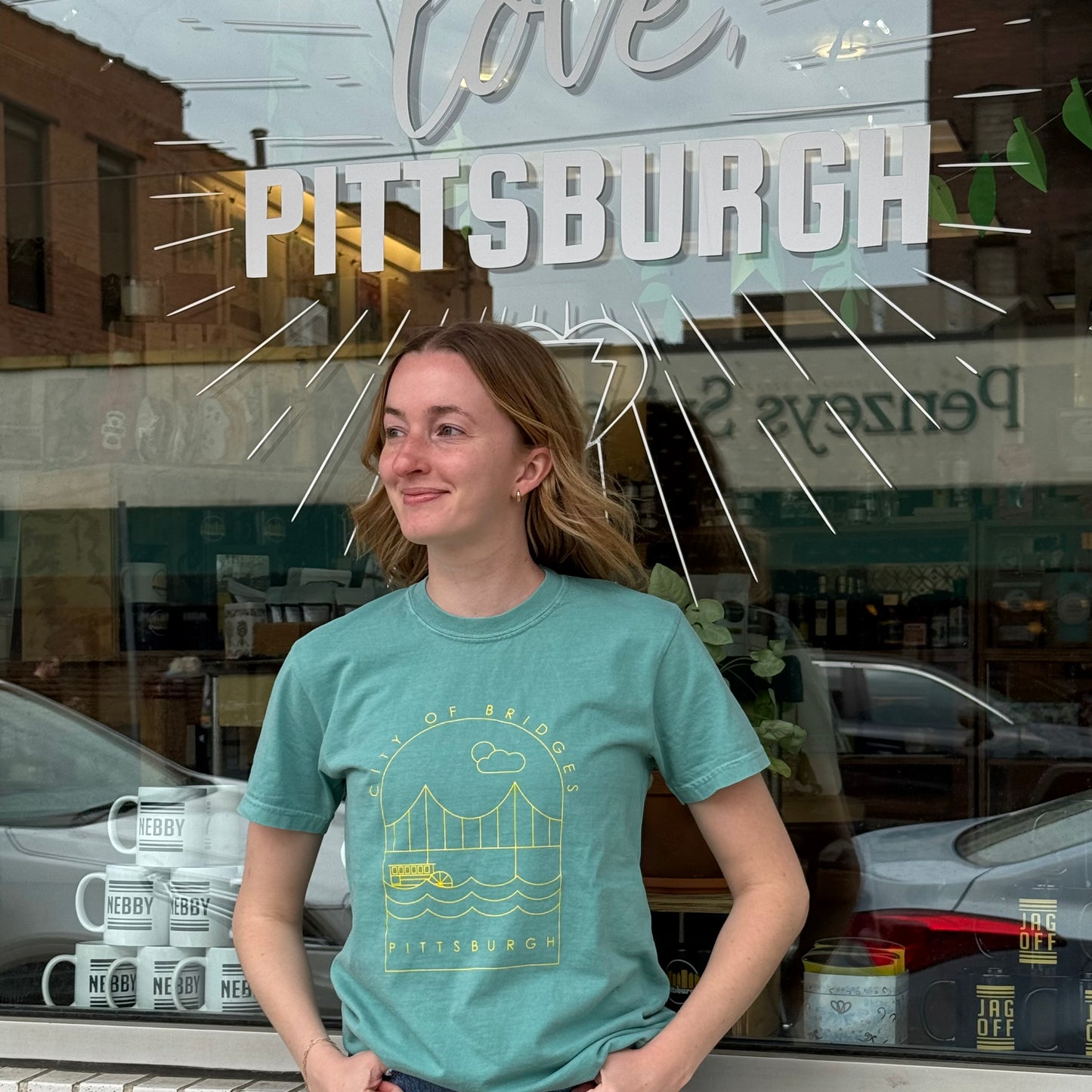 City of Bridges Tee - Seafoam