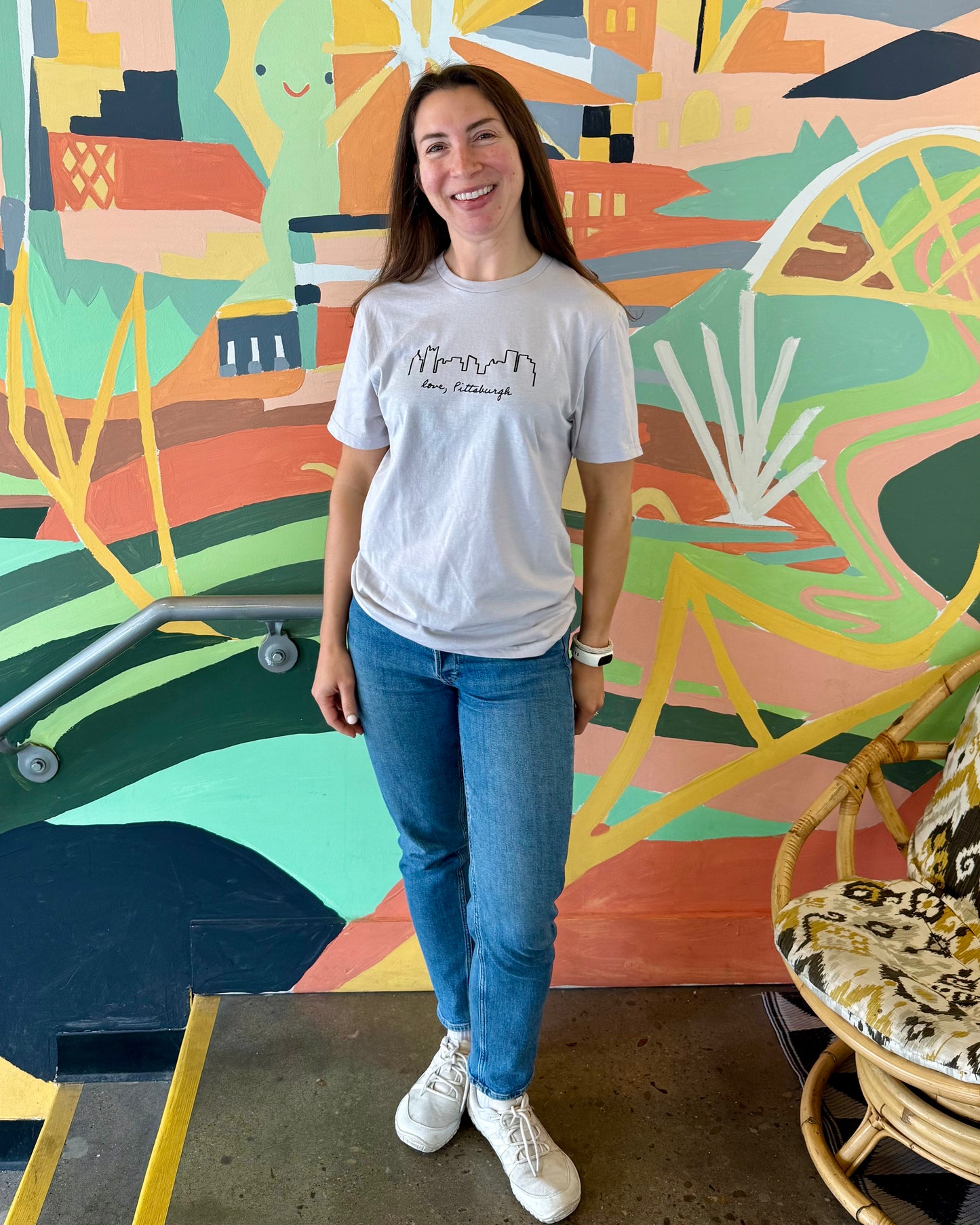 Skyline Tee - Ice Grey