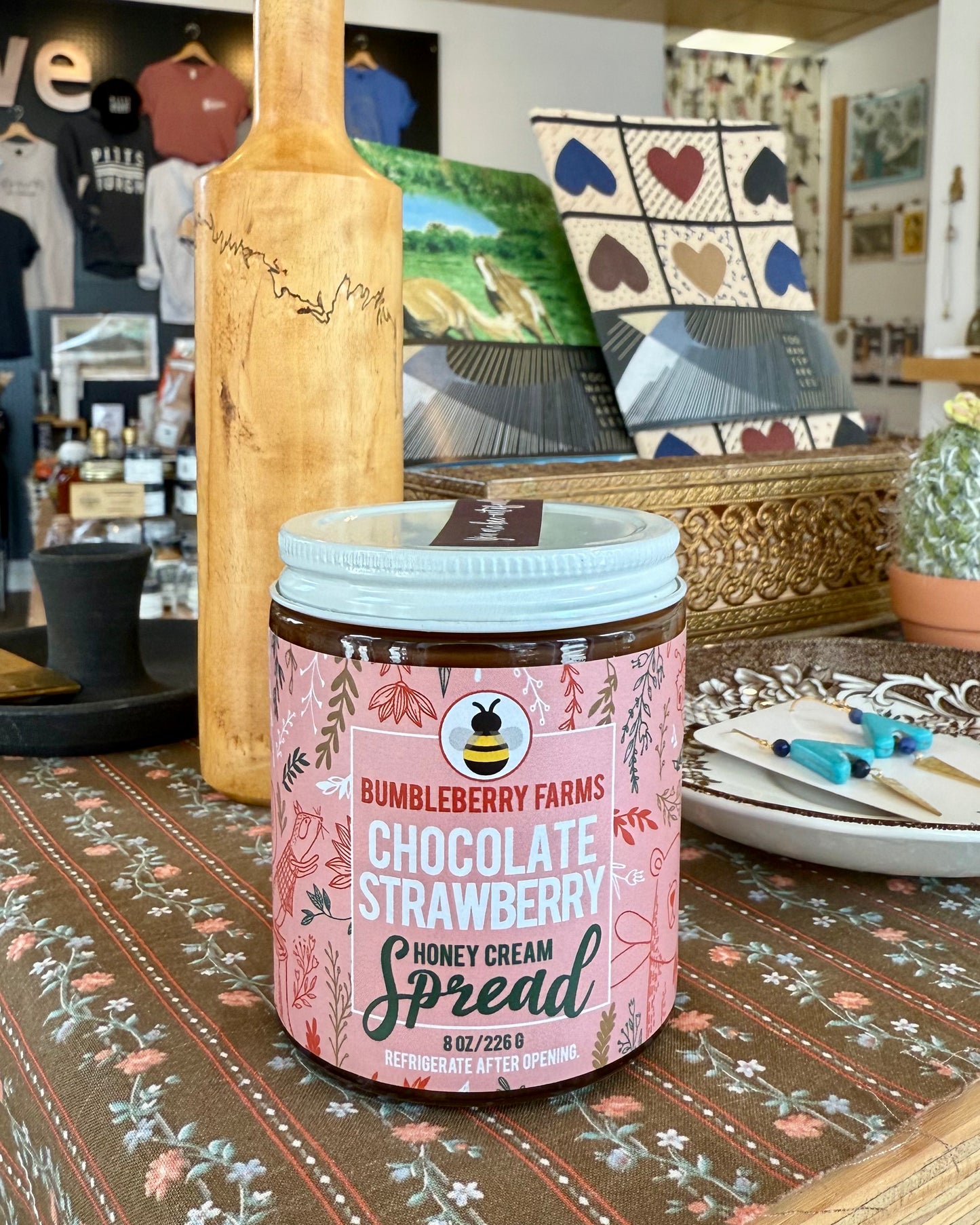 Chocolate Strawberry Honey Cream Spread