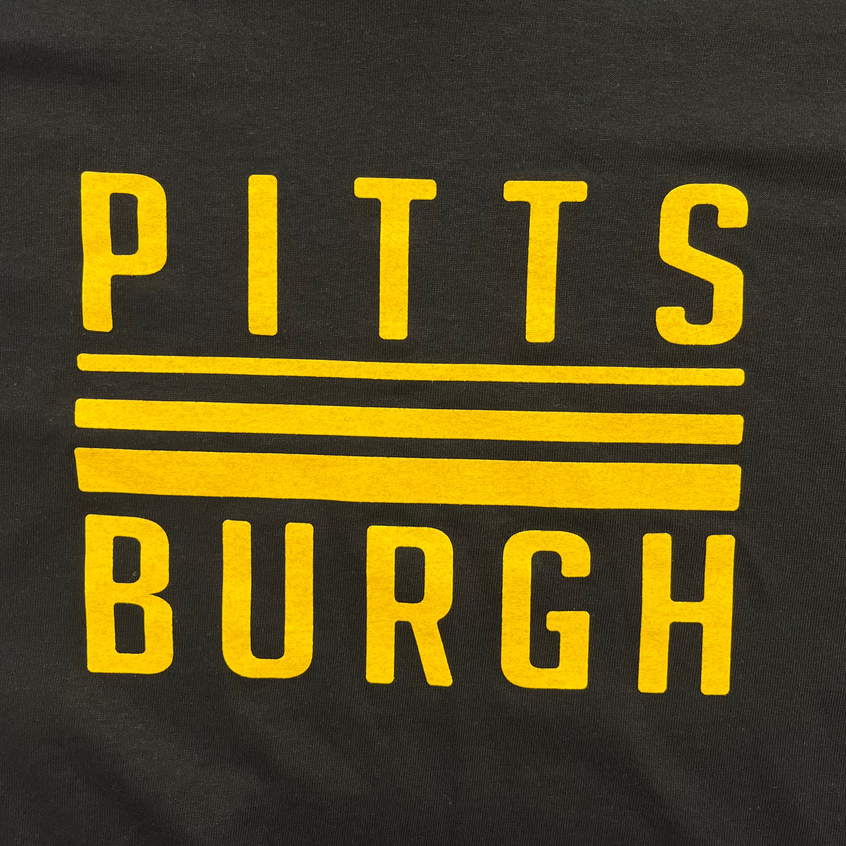 Love, Pittsburgh Rivers Stripe Tee - Black