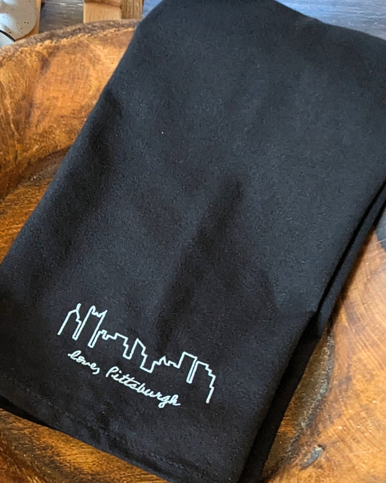 Skyline Tea Towel - Black