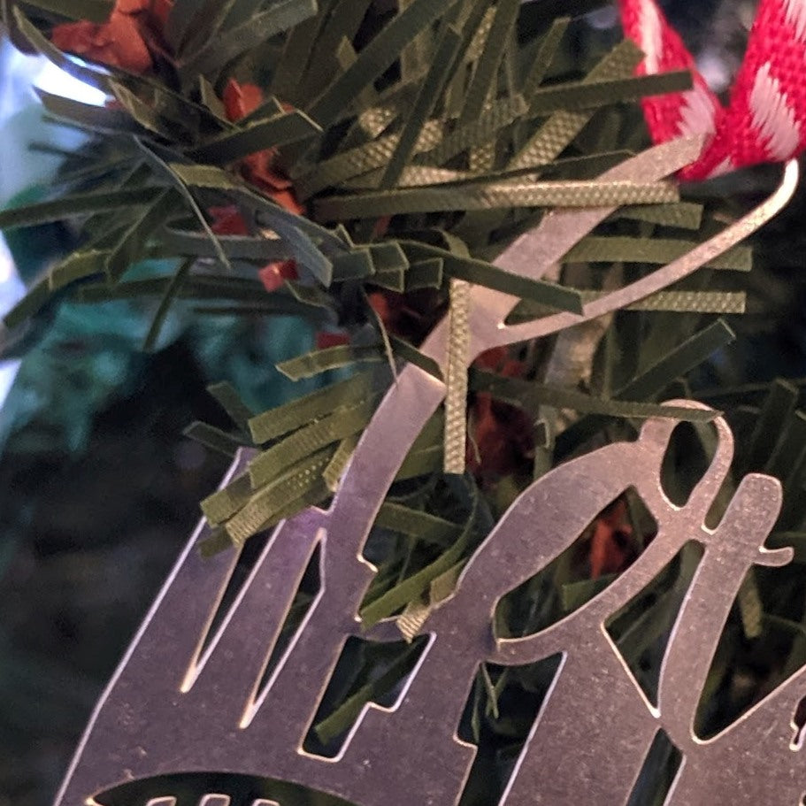 Love Steel Skyline Ornament