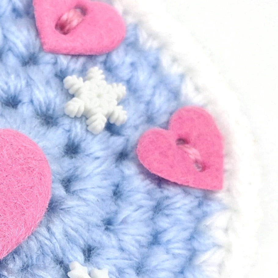 Crochet Snow Globe Ornament