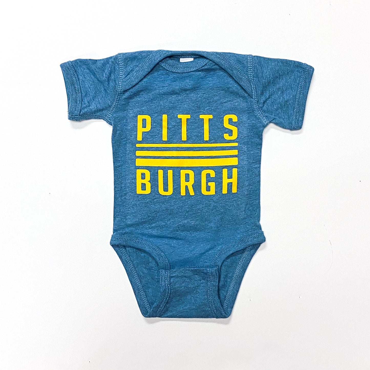Rivers Stripe Onesie - Bermuda Blue