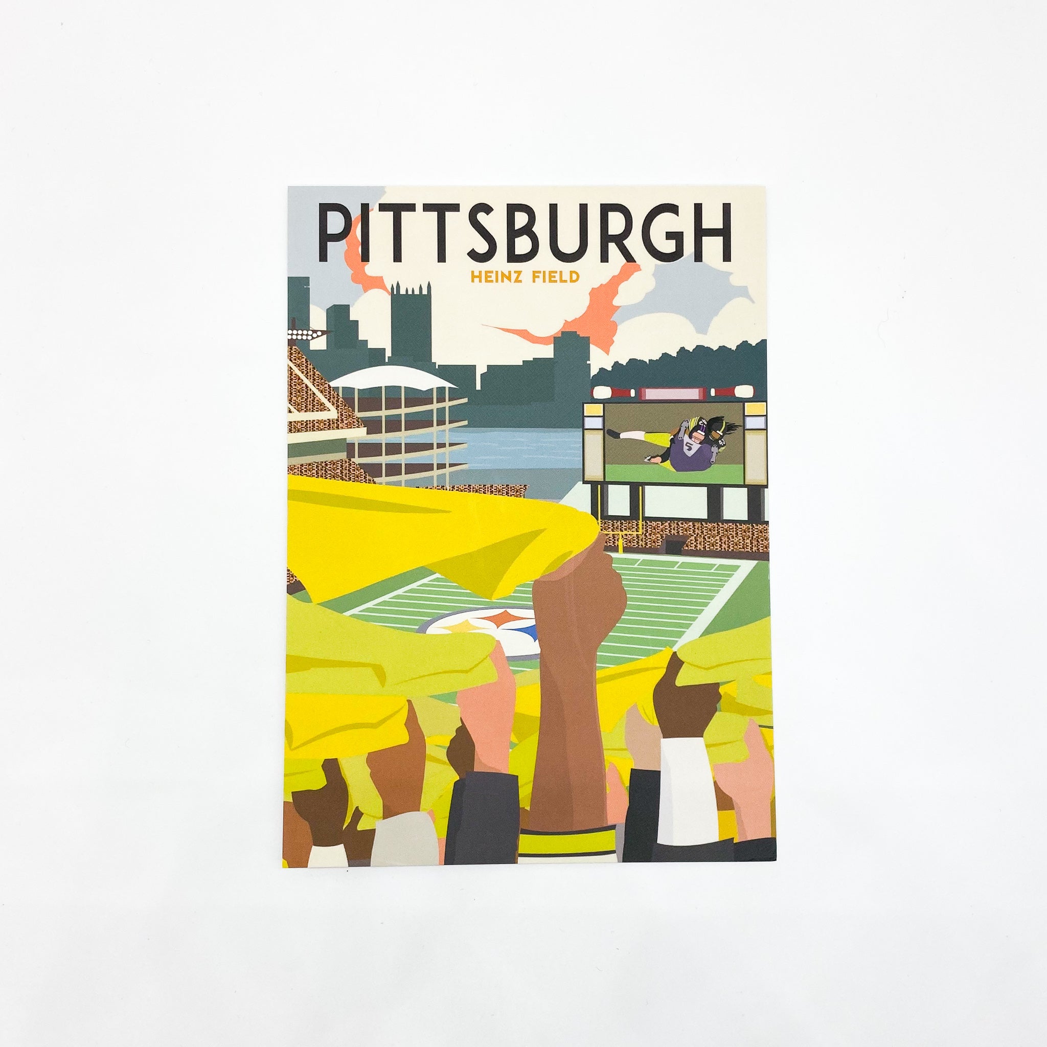 Heinz Field Steelers Postcard – love, Pittsburgh