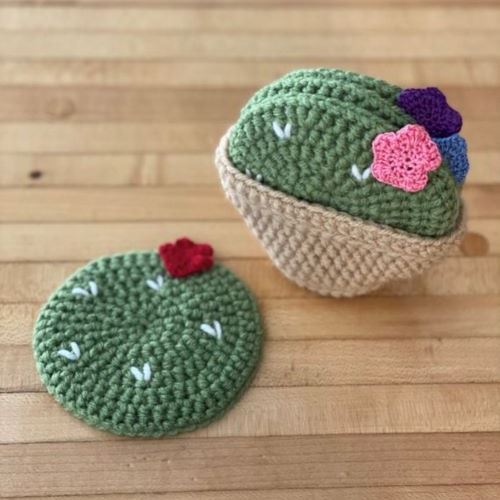 Crochet Cacti Coasters