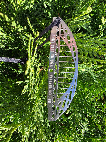 Fort Pitt Bridge Steel Ornament