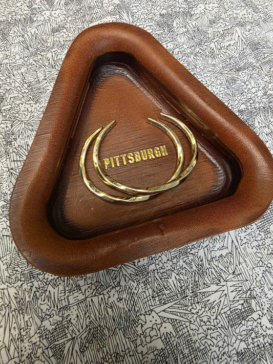 Leather Triangle Tray
