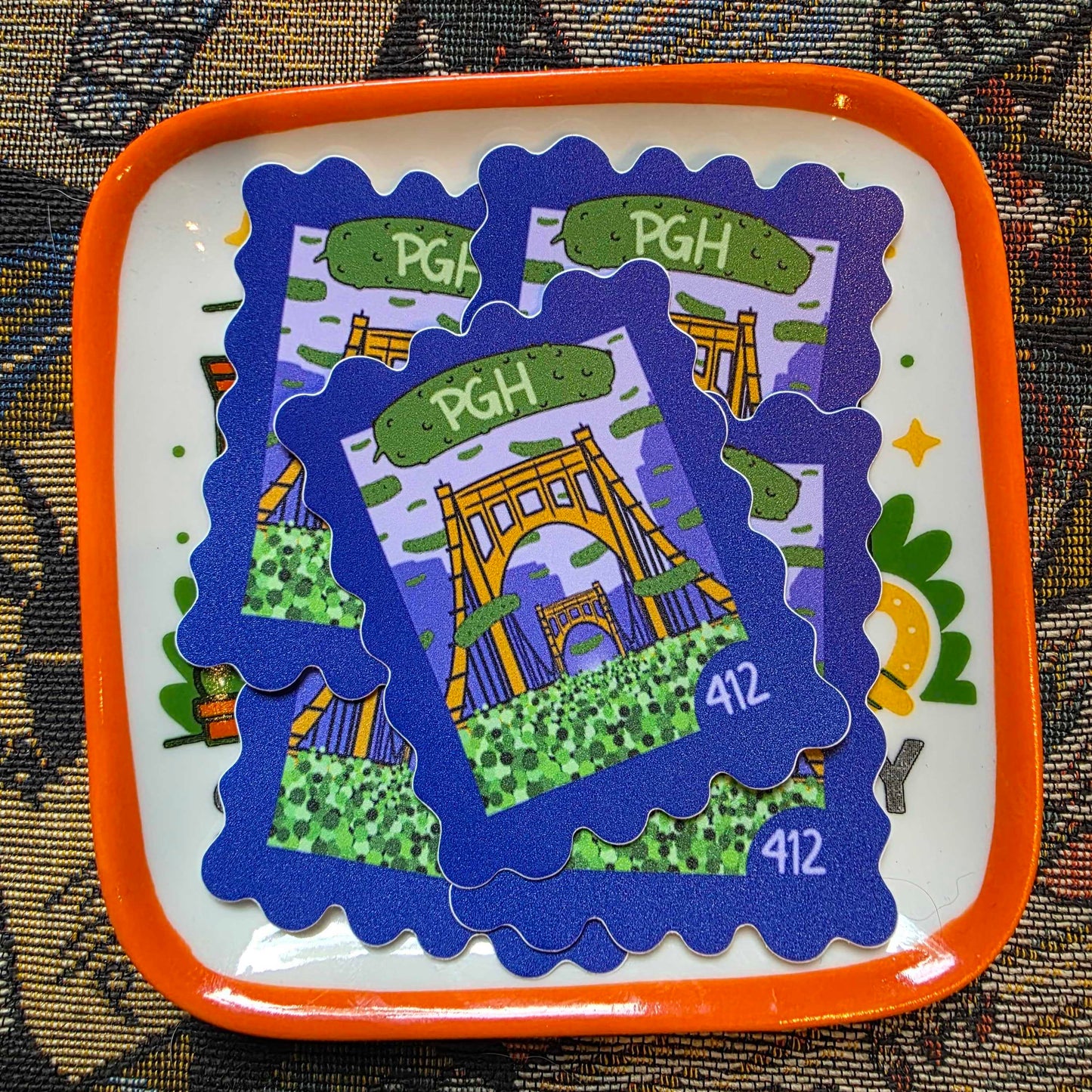 Pickle Bridge Stamp Sticker