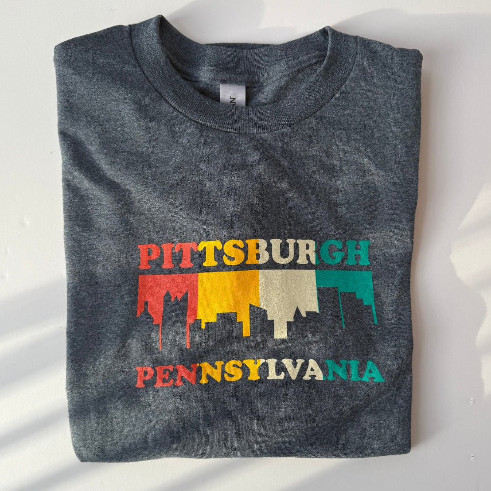 Pittsburgh Proud LS Tee - Dk Grey
