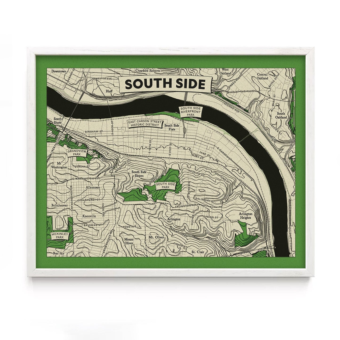 South Side Map Print