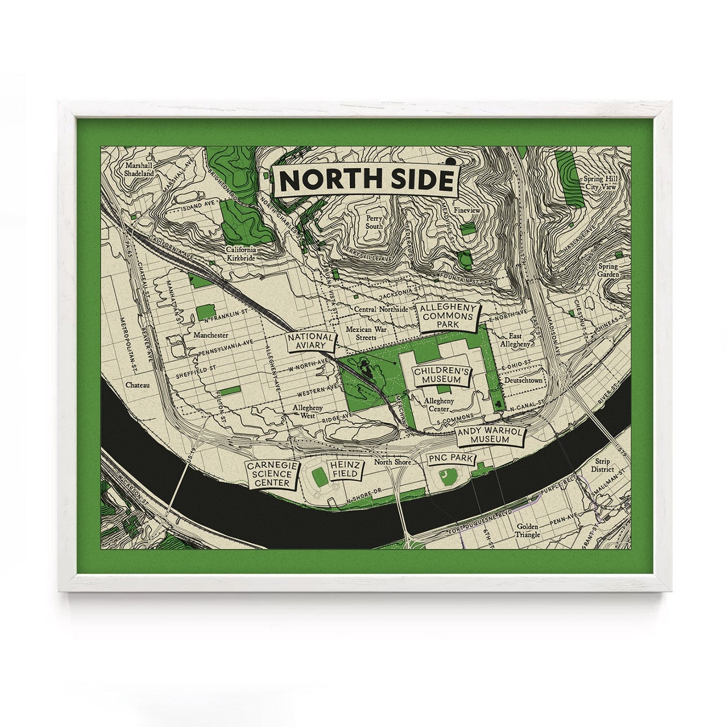 North Side Map Print