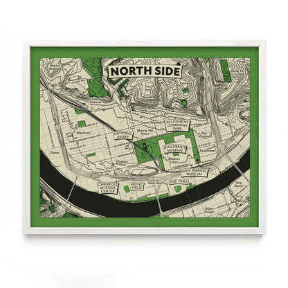 North Side Map Print