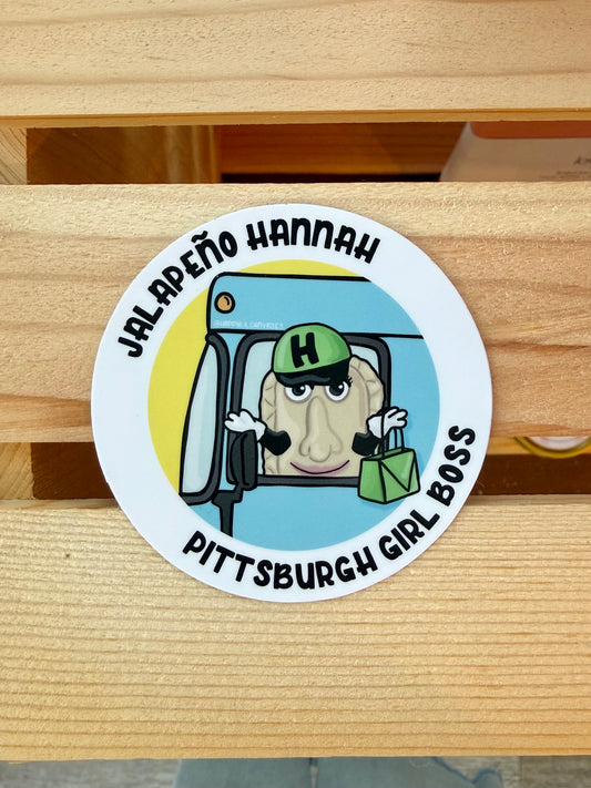 Jalapeño Hannah Girl Boss Sticker