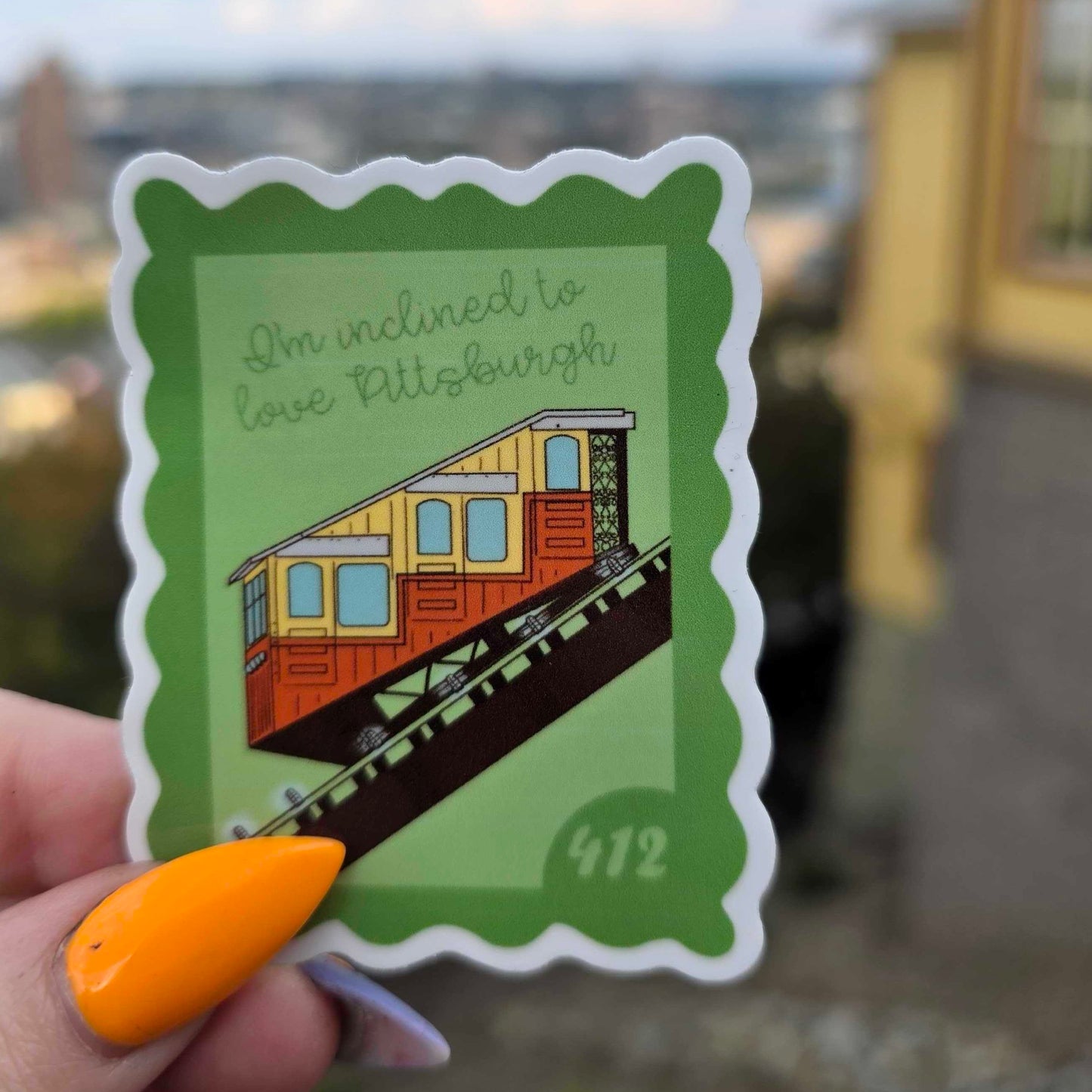 Incline Stamp Sticker