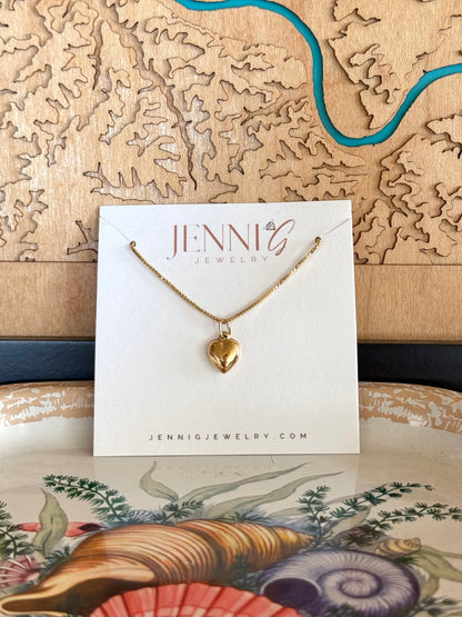 Puffy Heart Necklace