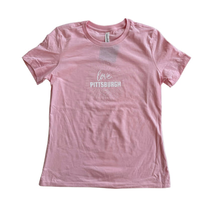 love, Pittsburgh Logo Tee - Pink