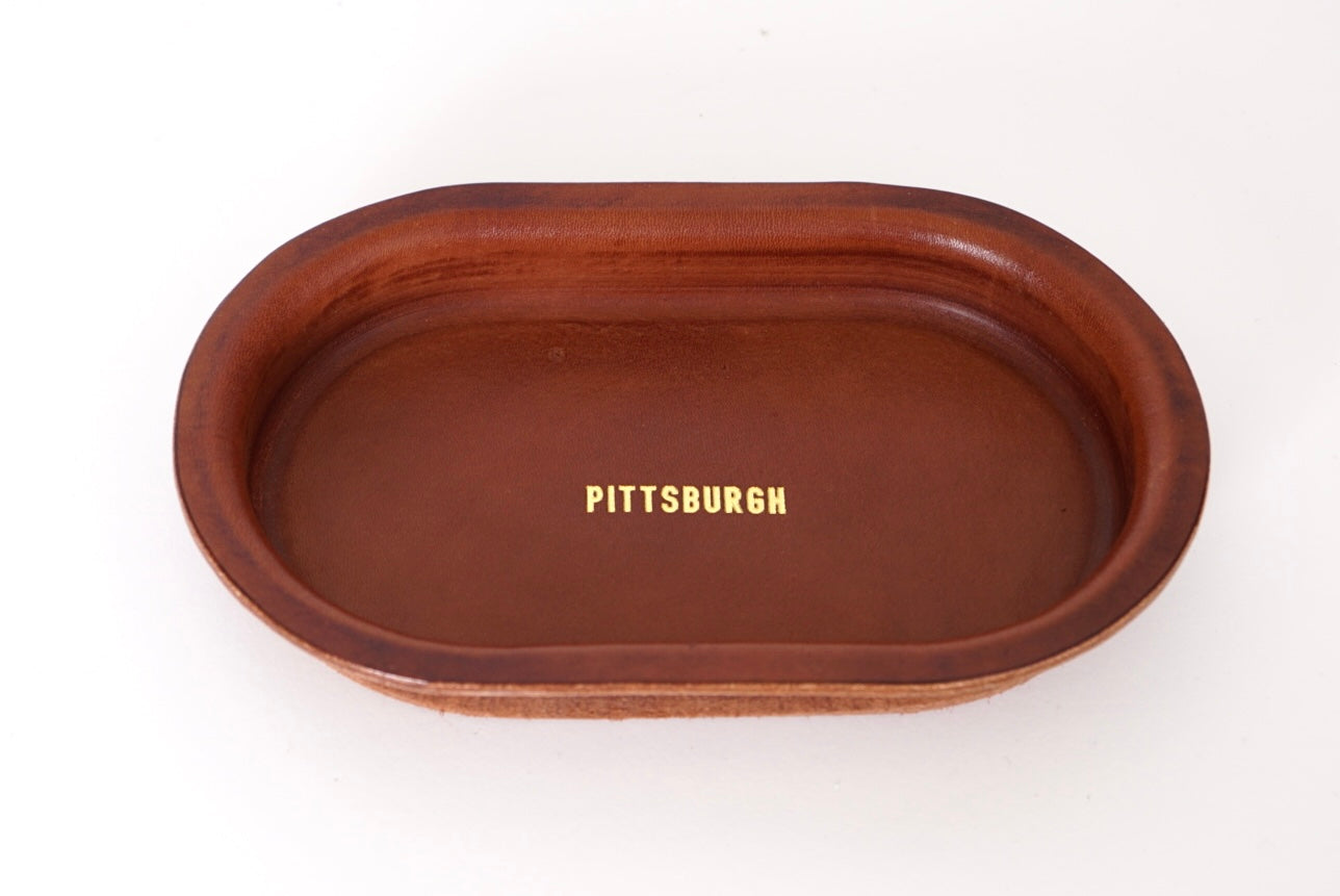 Leather Oval Tray