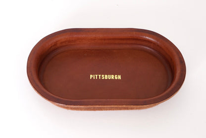 Leather Oval Tray