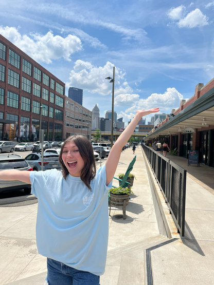 Skyline Emblem Chambray Tee