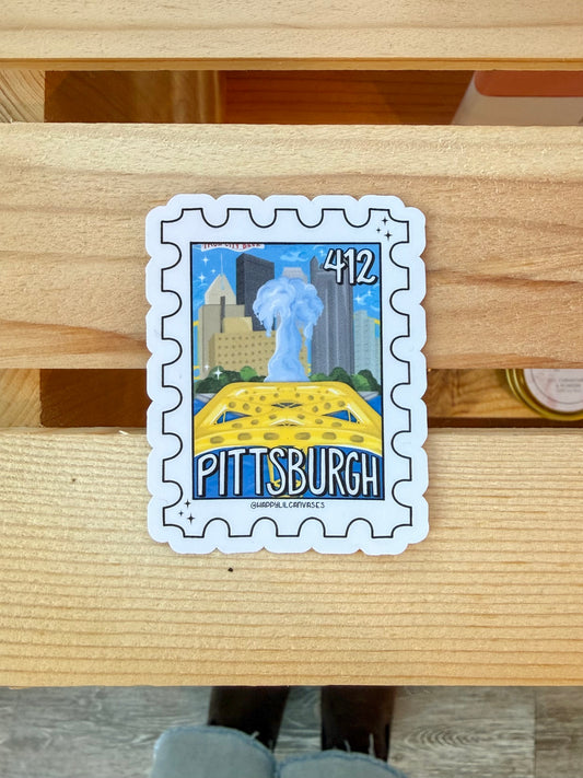 Pittsburgh Stamp Sticker