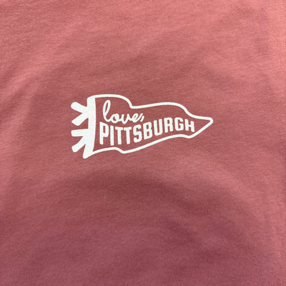 love, Pittsburgh Pennant - Mauve