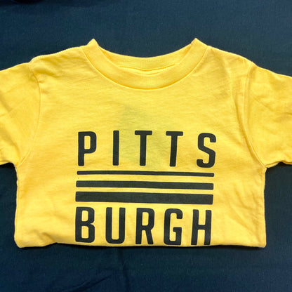 Rivers Stripe Toddler Tee - Yellow Heather