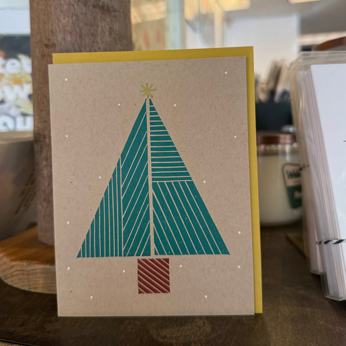 Abstract Christmas Tree Card