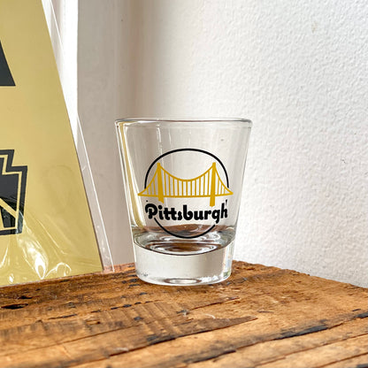 Bridge Emblem Shot Glass