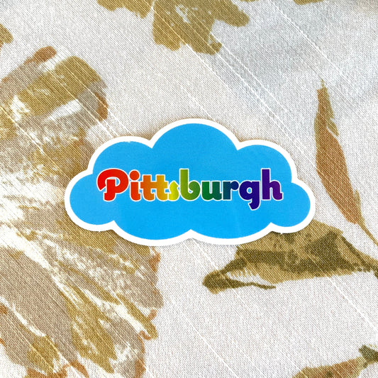 Small Pittsburgh Cloud Sticker