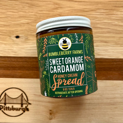 Sweet Orange Cardamom Honey Spread