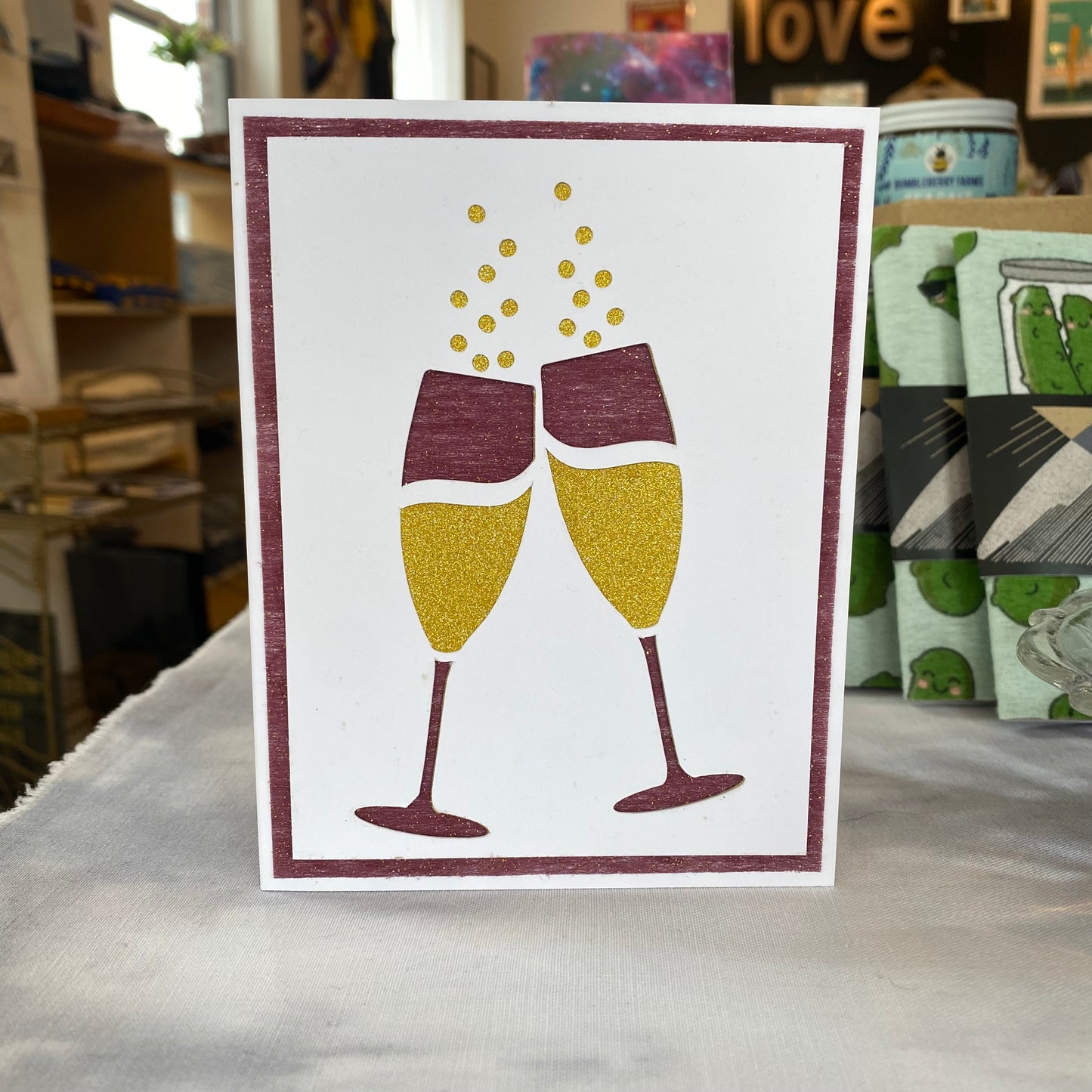Champagne Flutes Card