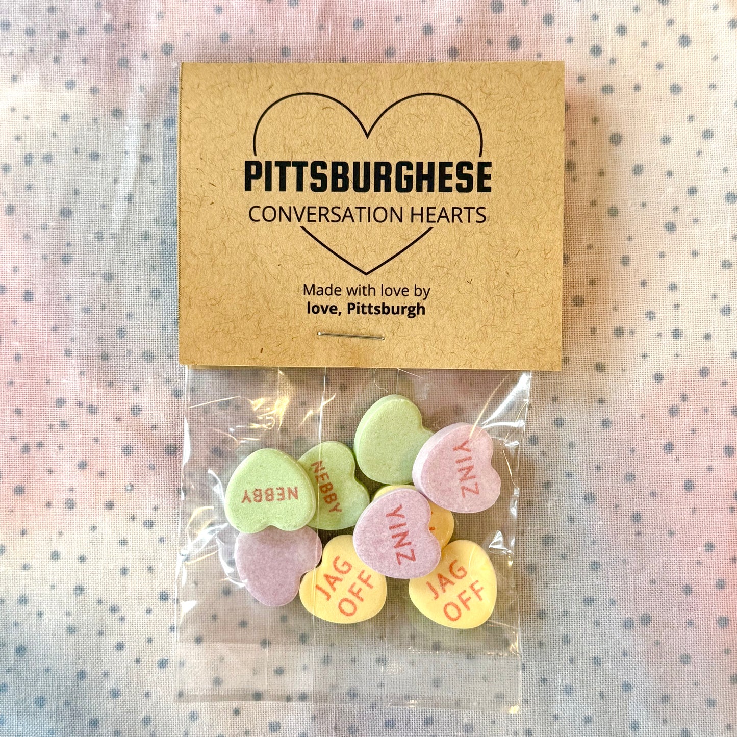 Pittsburghese Conversation Hearts