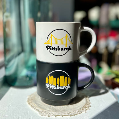 White Bridge Stack Mug