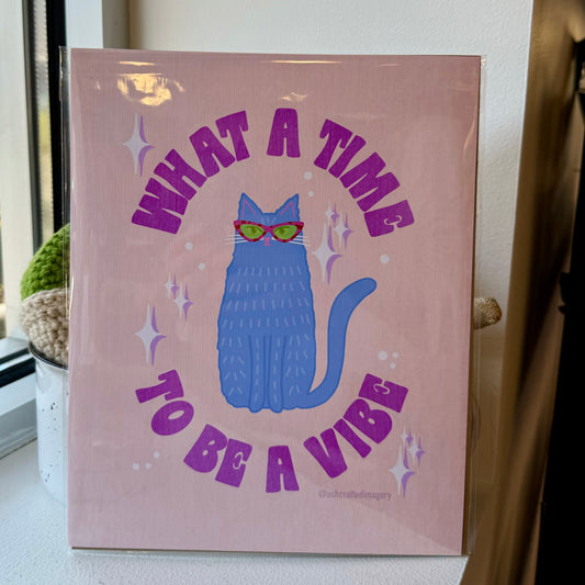 Vibes Cat Print