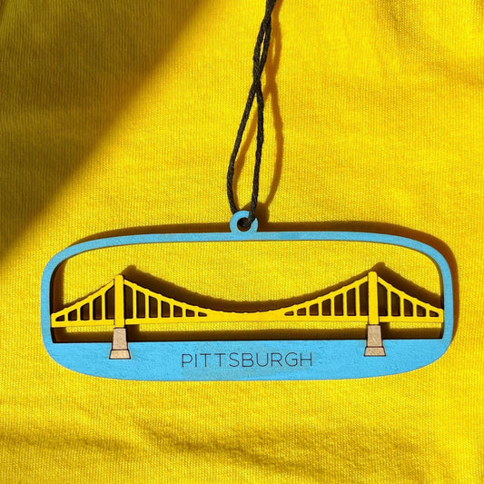 Painted Pittsburgh Bridge Ornament