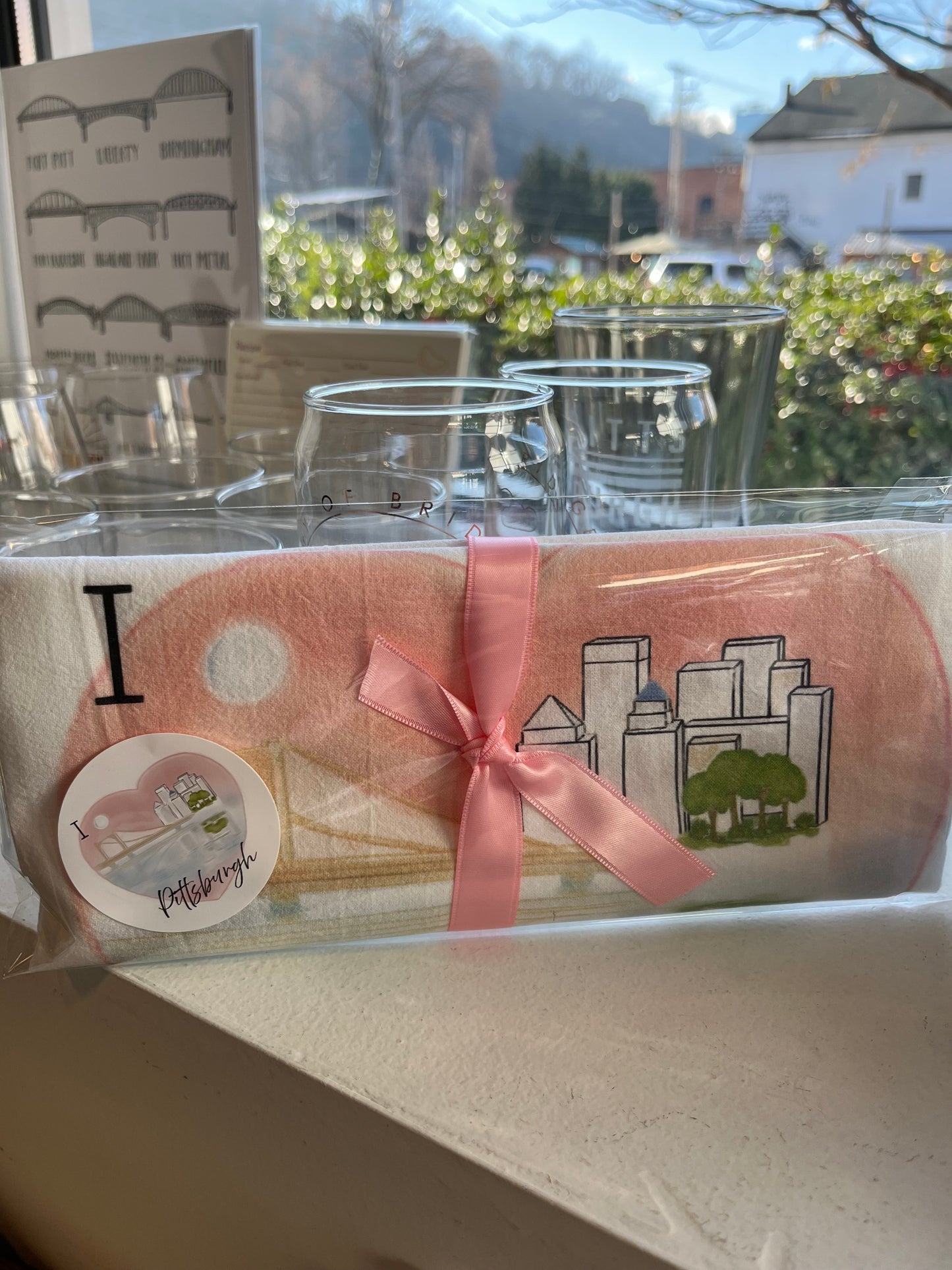 I Heart PGH Tea Towel