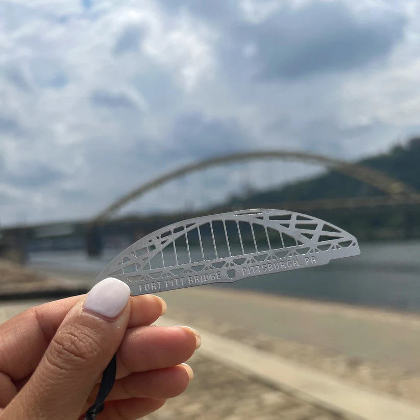 Fort Pitt Bridge Steel Ornament