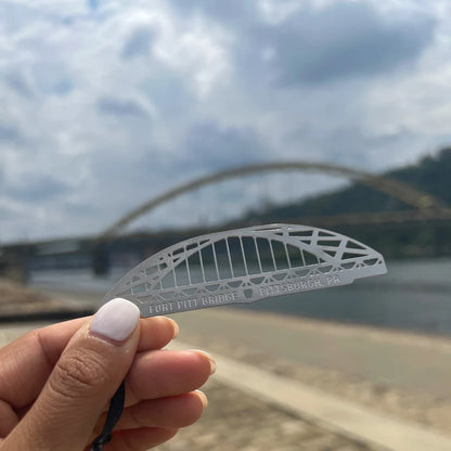Fort Pitt Bridge Steel Ornament