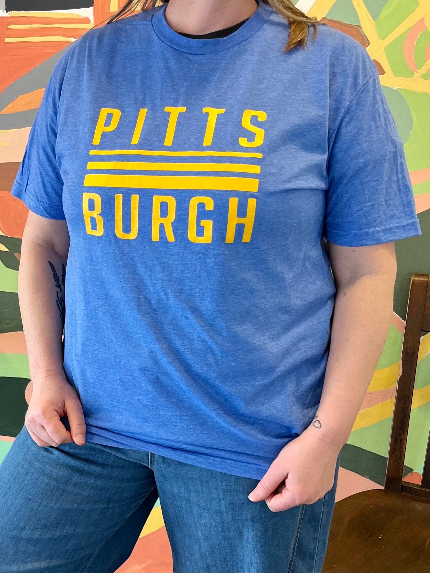 Rivers Stripe Tee - Royal