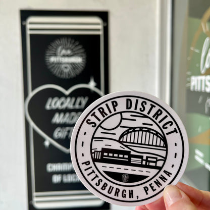 Strip District Medallion Sticker