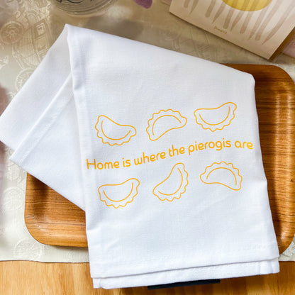 Pierogis are Home Tea Towel