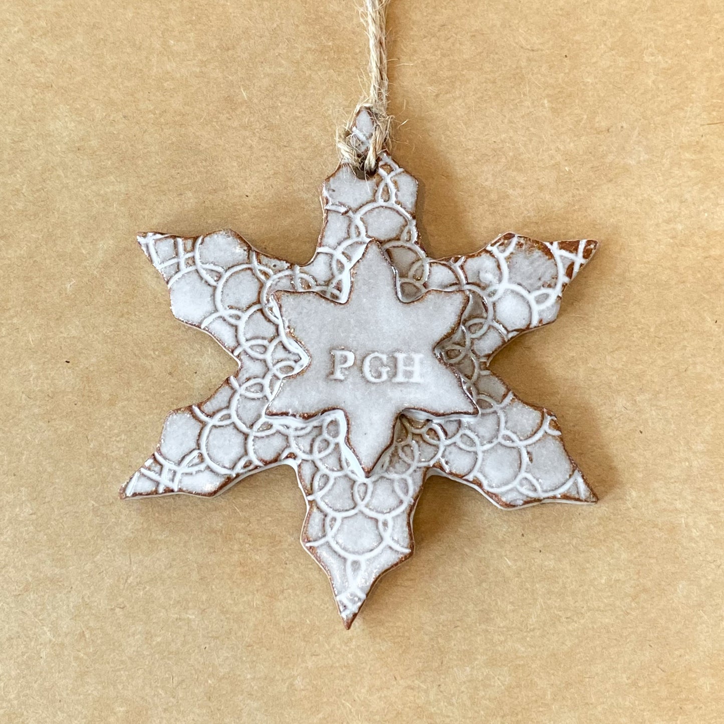 Double Snowflake Ornament