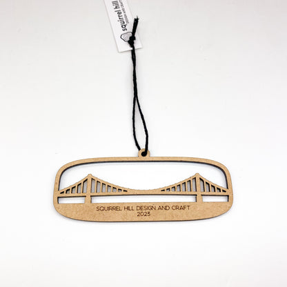 Painted Pittsburgh Bridge Ornament